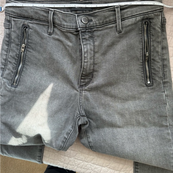 Banana Republic Mid-Rise Skinny Zip Pocket Jeans Grey Size 28 - Picture 9 of 12